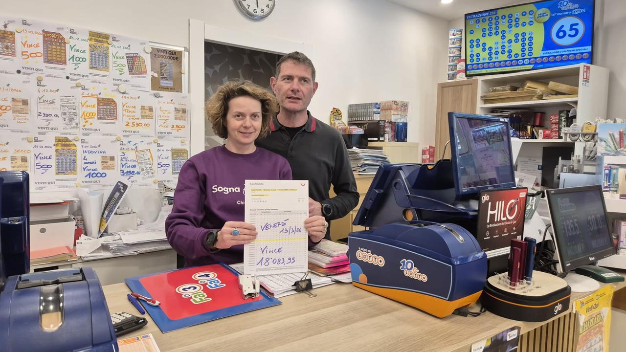 
	Roberto Coggi e Giusy Monachello, titolari della tabaccheria

