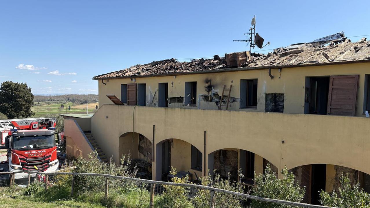 L'agriturismo coinvolto dall'incendio