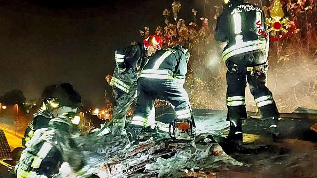 Montecchio, brucia il tetto di un’abitazione vicino all’ospedale Franchini