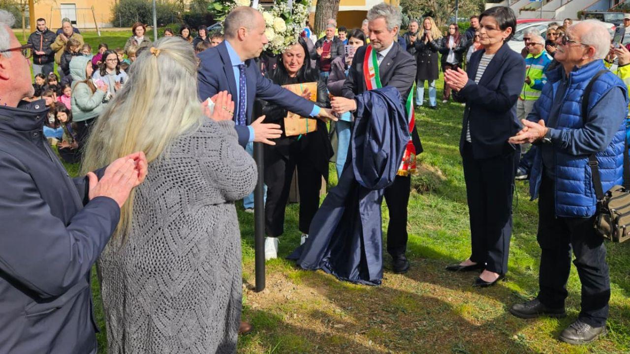 Un momento della cerimonia