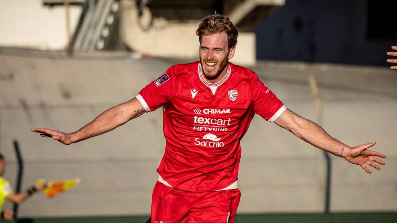 L'attaccante biancorosso Erik Gerbi (Foto Lugli)