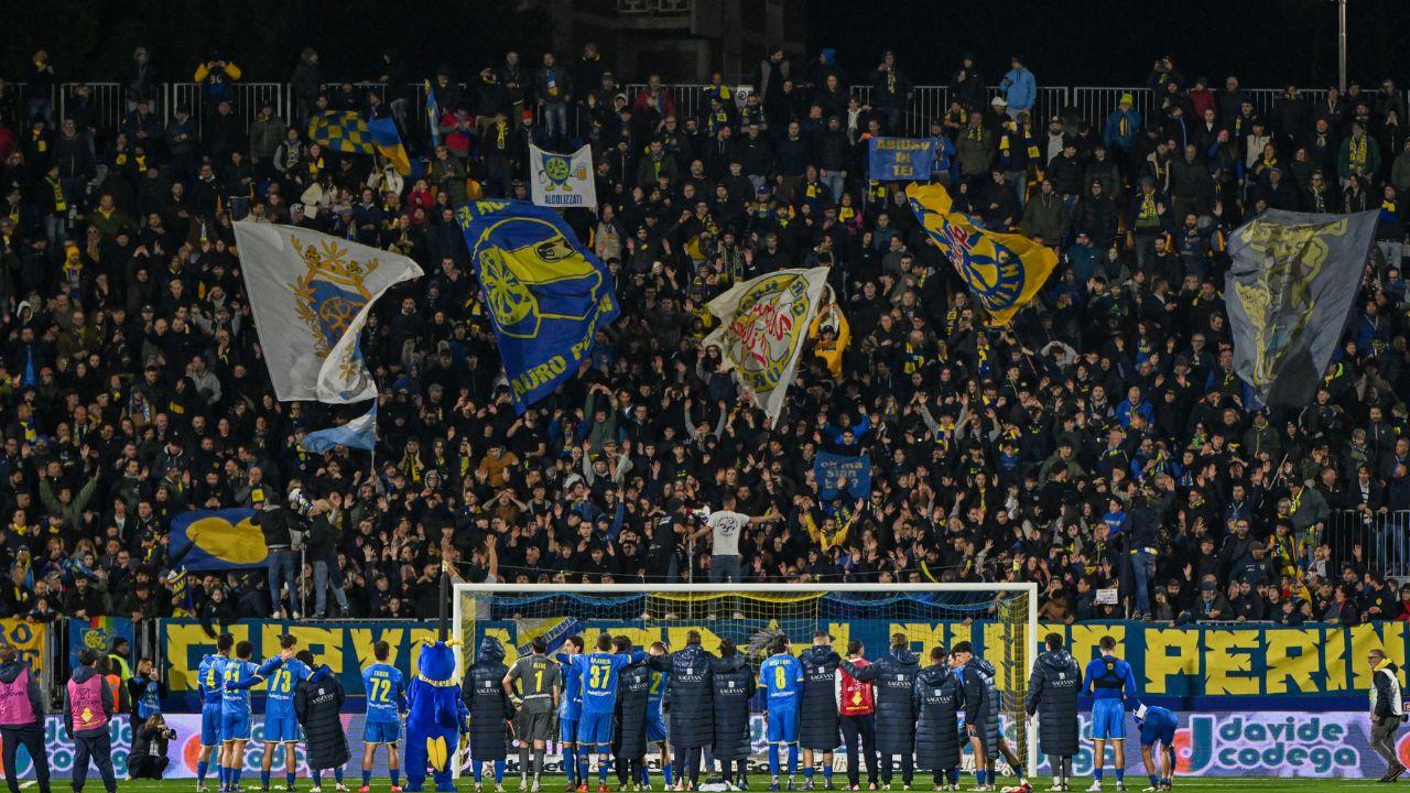 La festa a fine partita