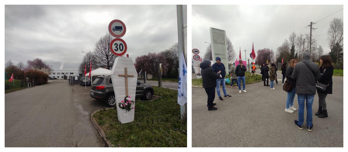 
	Il funerale davanti alla ceramica

