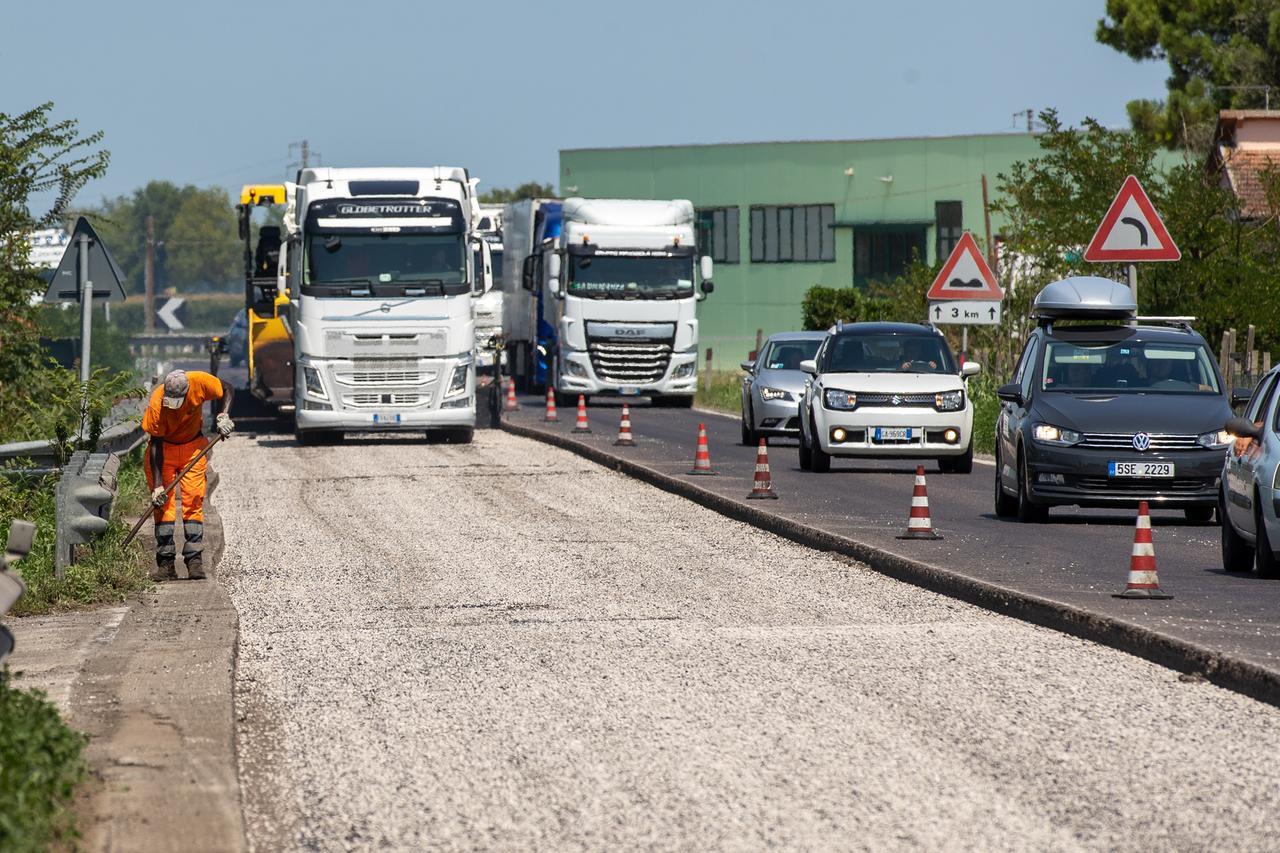 Lido Spina, lavori sulla Romea: quando e come cambia la viabilità