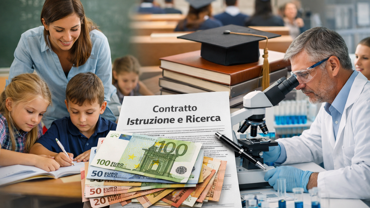 Contratto scuola e ricerca, aumenti medi da 143 euro lordi: ecco come cambiano gli stipendi