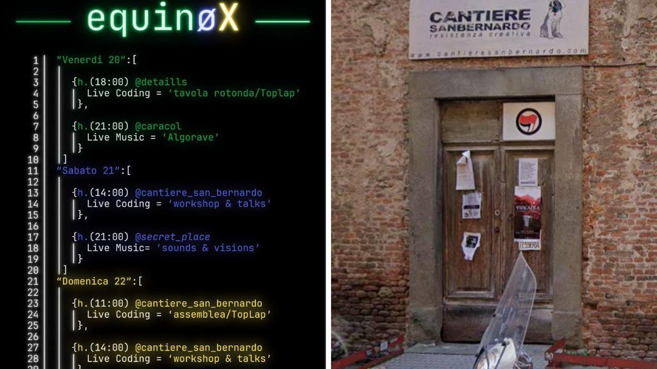 Equinox porta il live coding a Pisa: musica e codice dal vivo