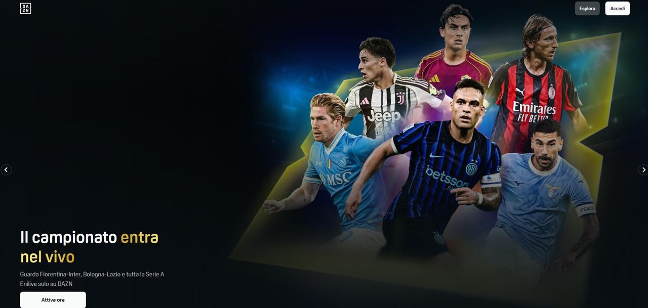 Dazn aumenta i prezzi di Full e Family: quanto costa ora vedere tutta la Serie A