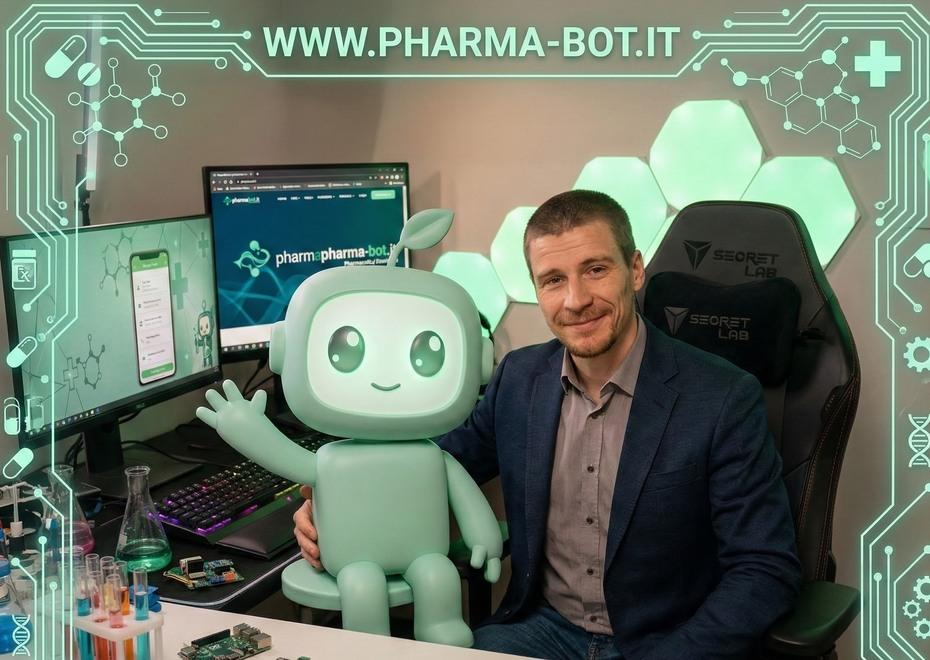 
	Il fondatore di Pharmabot Alessandro Rosi

