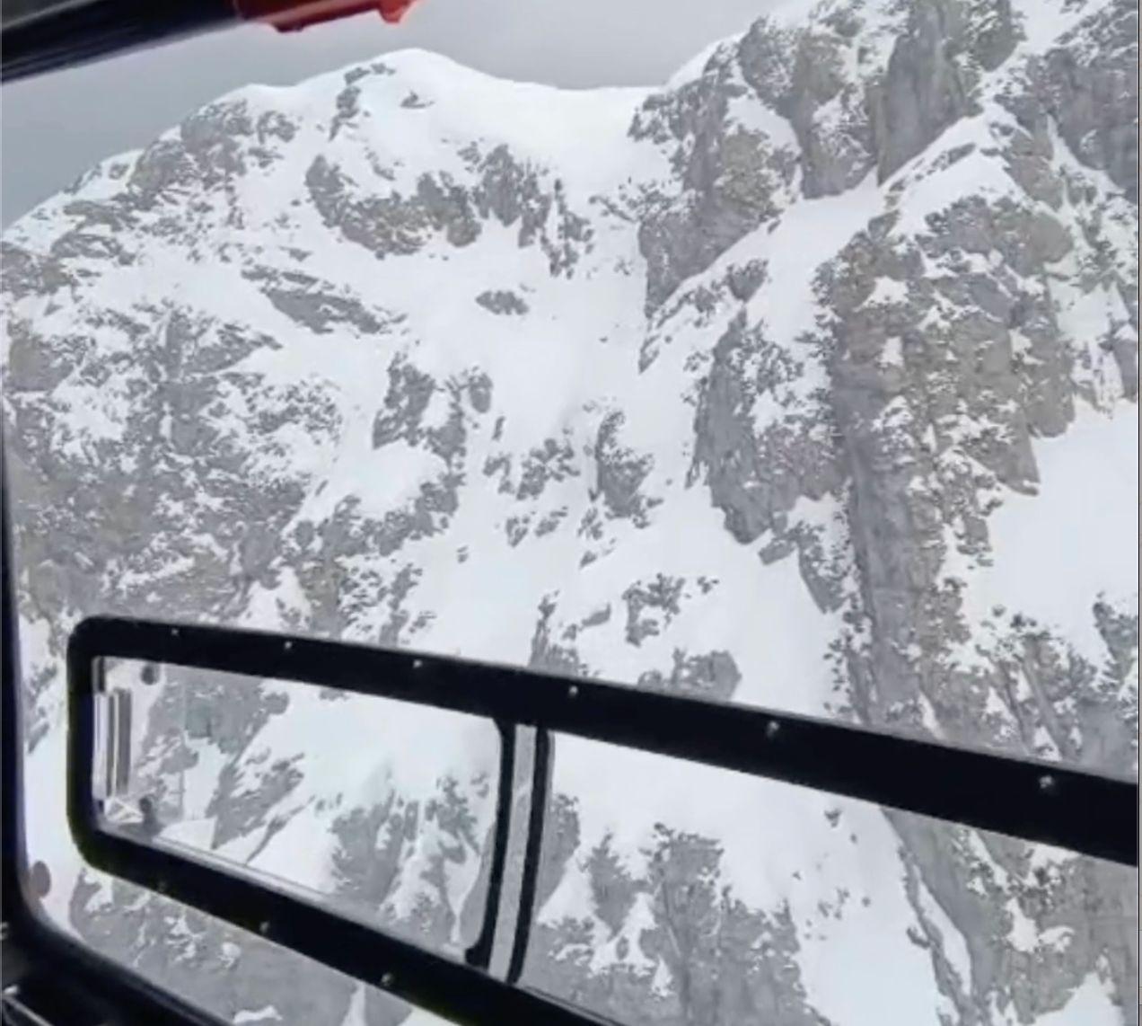 
	La parete dove sono stati soccorsi i tre escursionisti (foto Sast)

