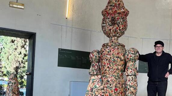 Il "Pinocchio di Pinocchi" con l'artista Edoardo Malagigi