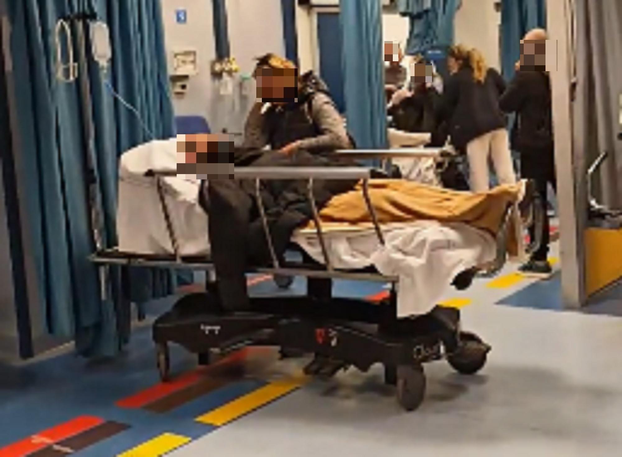 I momenti del caos al pronto soccorso