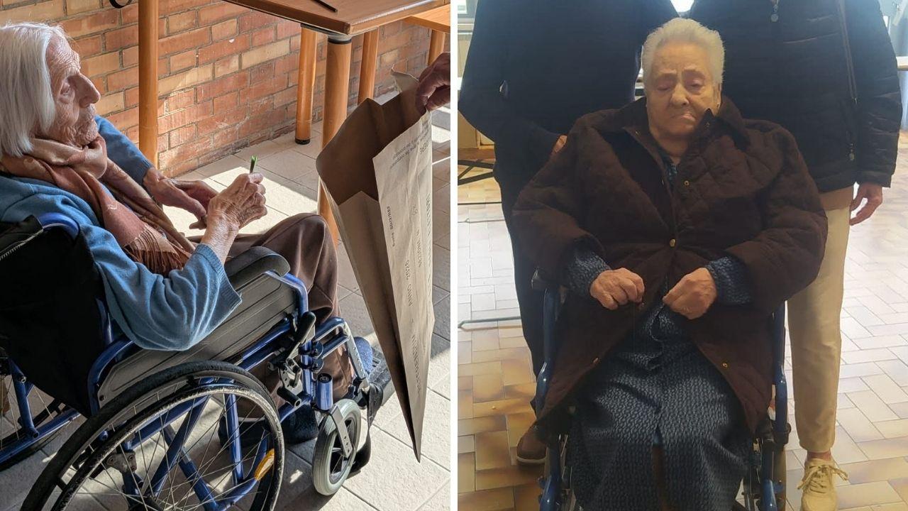 A sinistra la signora Erminia Digianantonio, a destra Valli Morganti