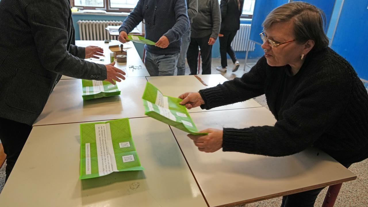 
	Un momento dello spoglio in Toscana (foto Stick)

