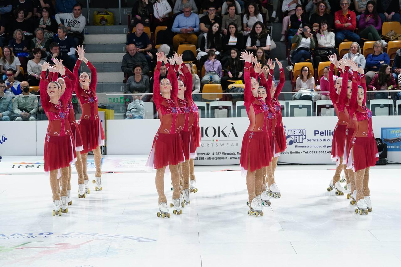 A Reggio Emilia gli Italiani Show e Precision di pattinaggio artistico a rotelle