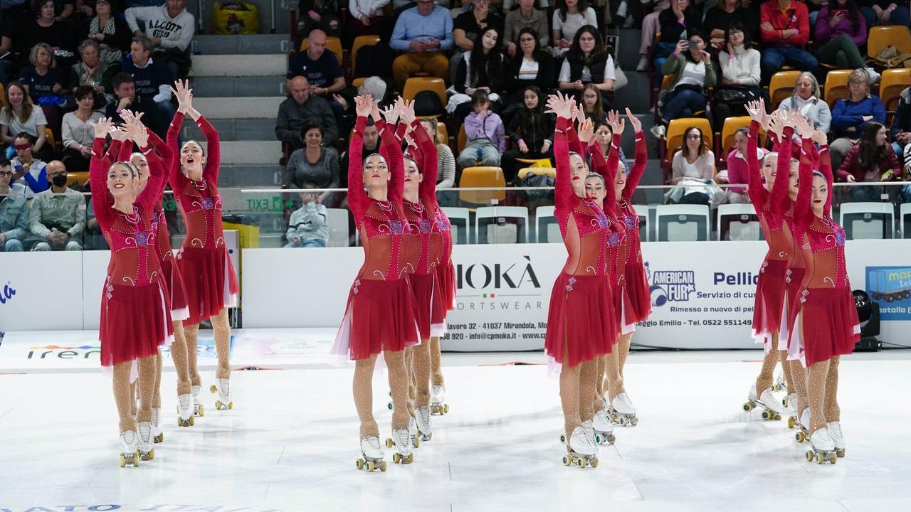 A Reggio Emilia gli Italiani Show e Precision di pattinaggio artistico a rotelle