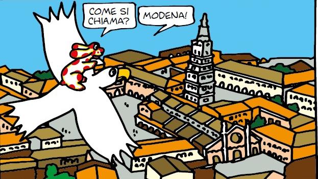 La Pimpa come guida: così i bambini scoprono i tesori di Modena
