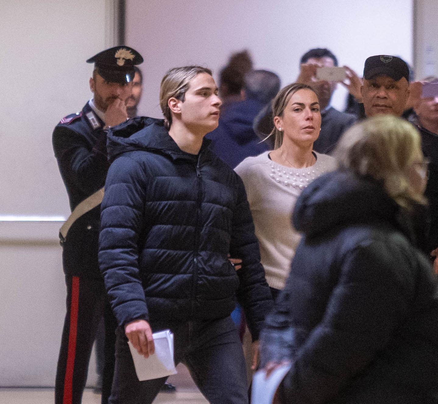 Federico Apolloni in tribunale a Milano (foto LaPresse)