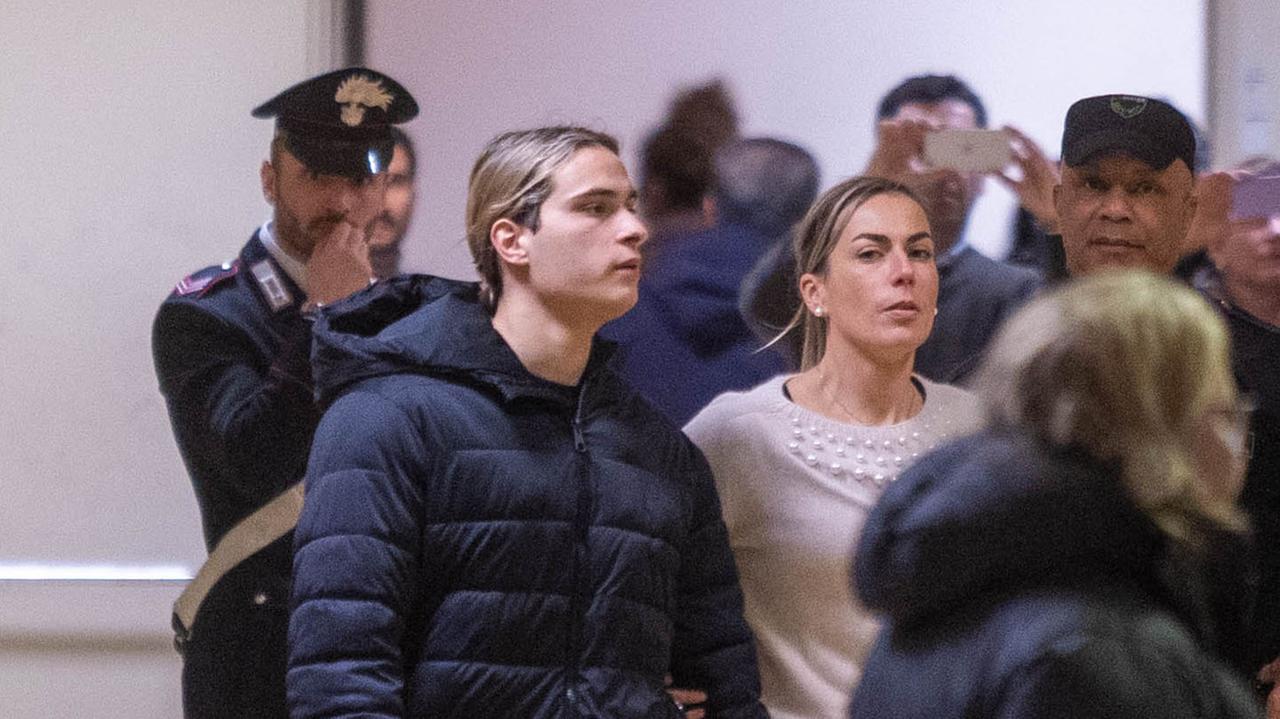 Federico Apolloni in tribunale a Milano (foto LaPresse)