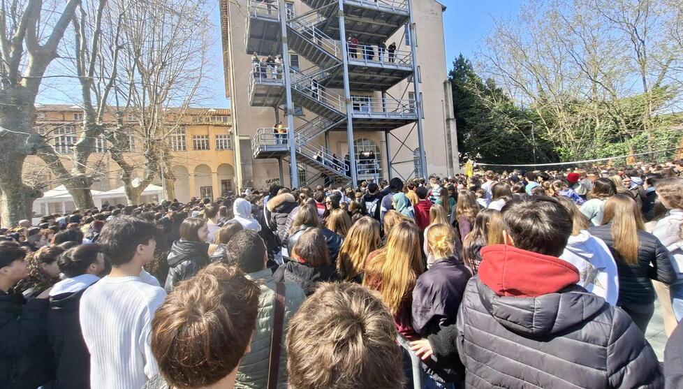 Gli studenti in assemblea