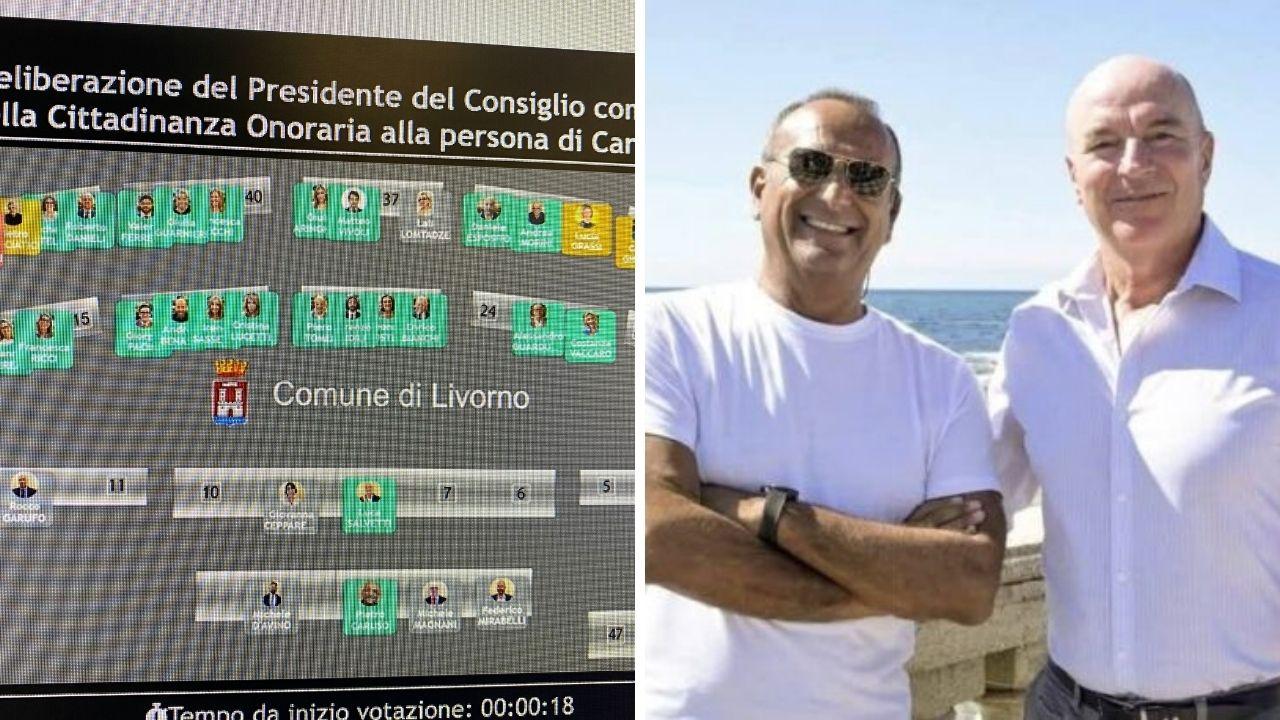 
	Il sindaco con Carlo Conti a Livorno e la votazione

