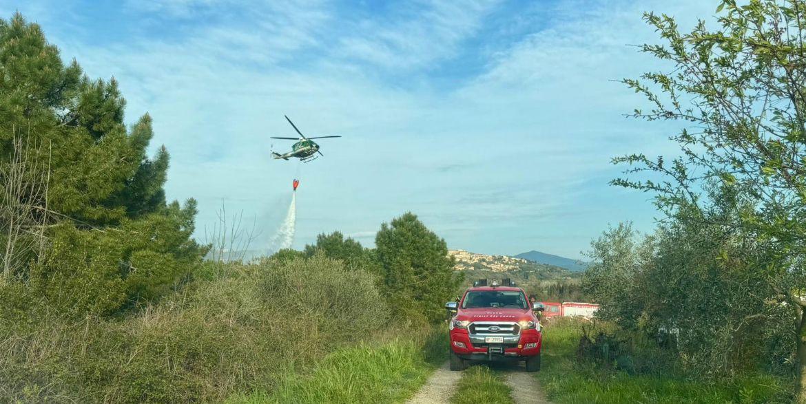 
	L'intervento dei vigili del fuoco

