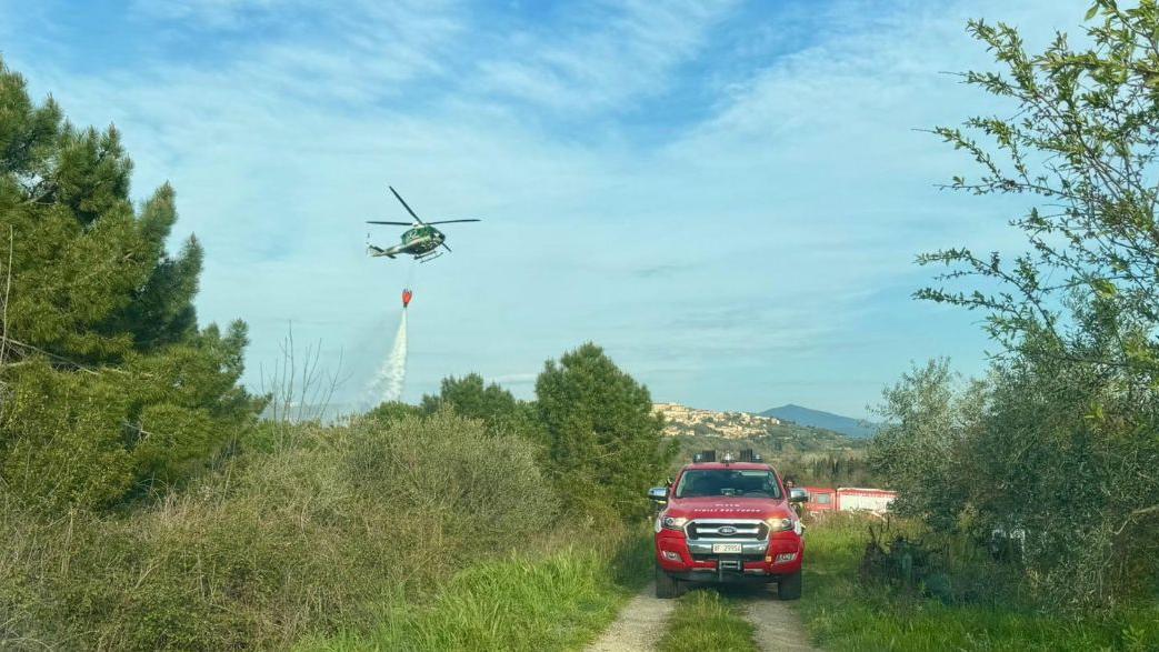 L'intervento dei vigili del fuoco