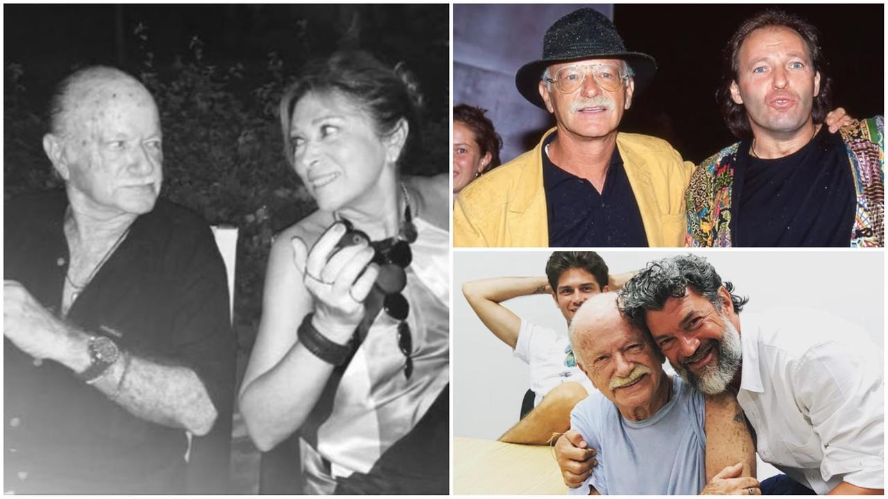 
	Gino Paoli con la moglie Paola, con Vasco e con Reggiani

