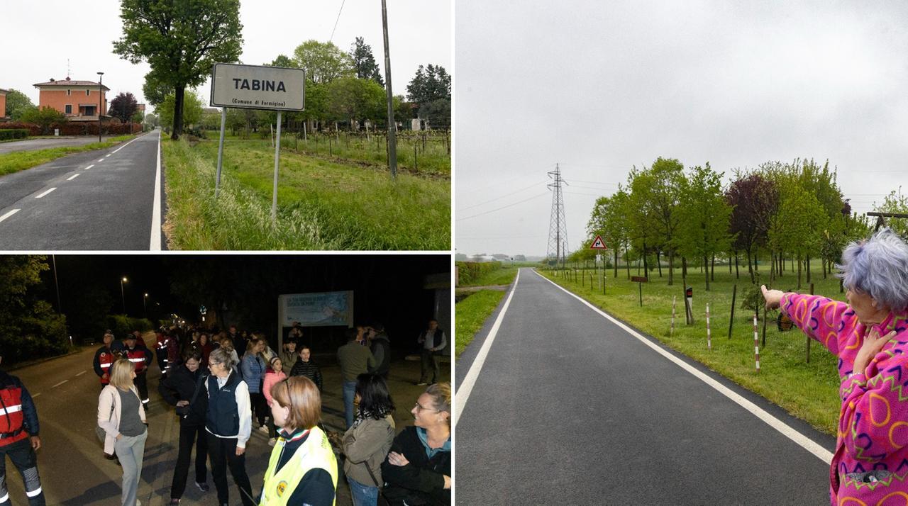 
	Il luogo della violenza e la manifestazione per chiedere sicurezza

