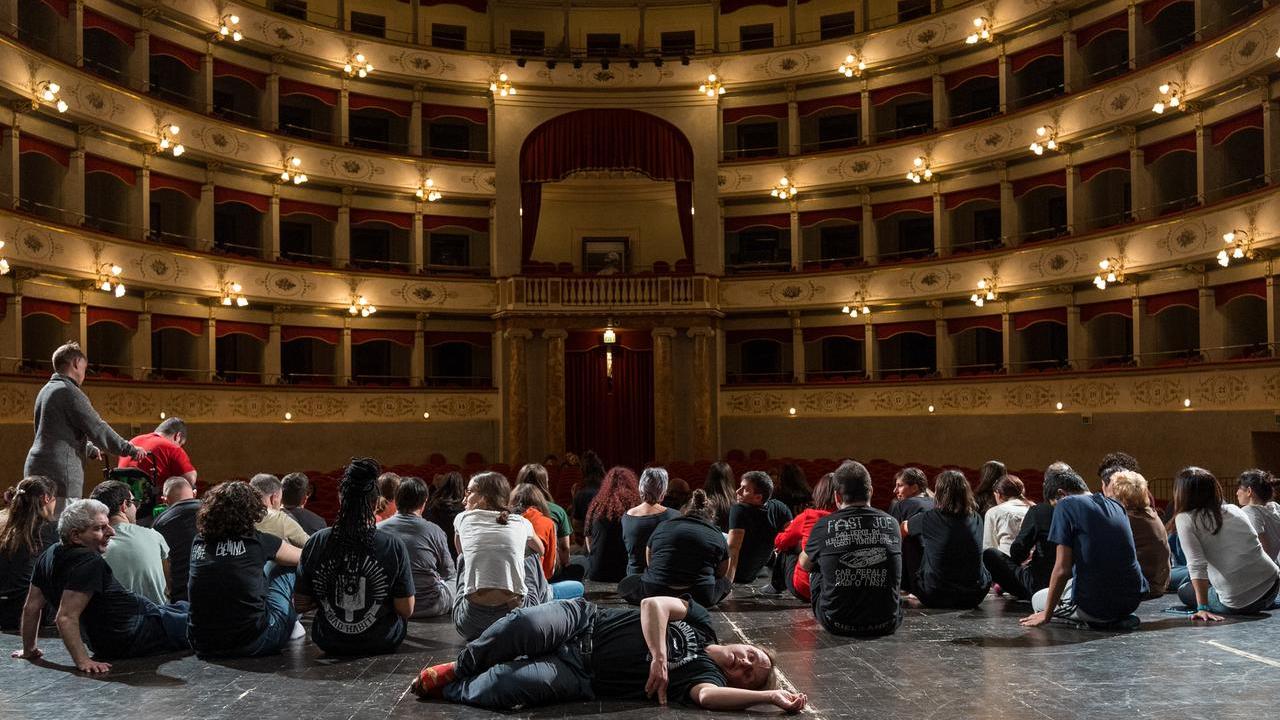 Una prova aperta della Mayor Von Frinzius sul palco del Goldoni (foto Del Lucchese)
