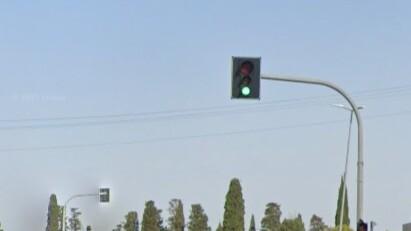 il semaforo a La Borra