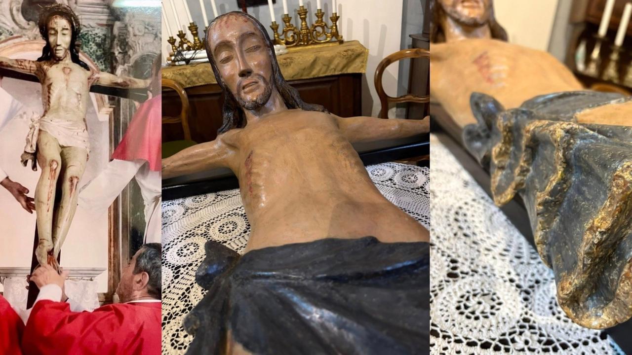 Completato il restauro: il Cristo crocifisso si può di nuovo ammirare