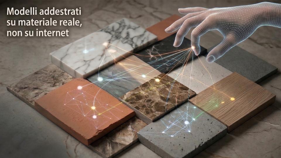 Colore, immagini e AI: quando l’A.I. impara dal materiale