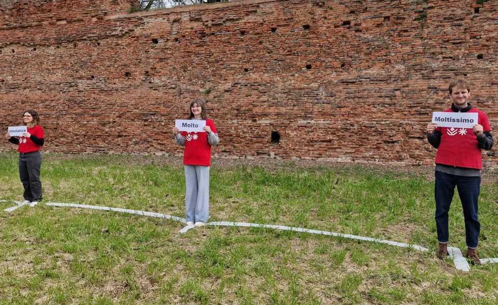 Un grafico umano per raccontare le mura di Ferrara