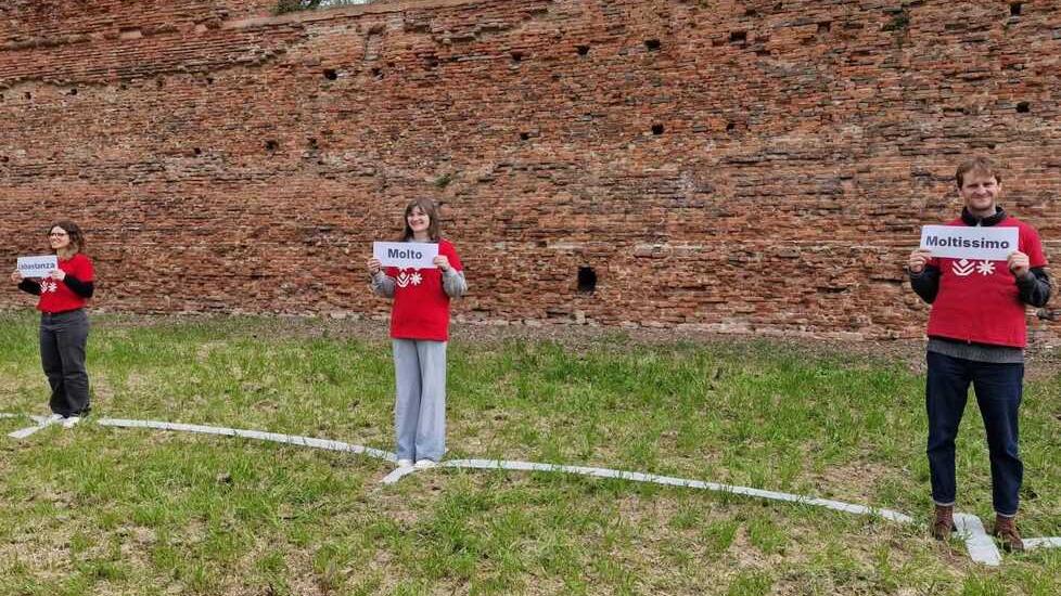 Un grafico umano per raccontare le mura di Ferrara