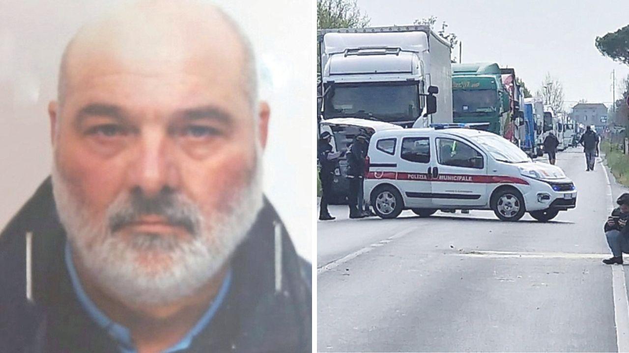 Francesco Becheroni e il luogo dell'incidente