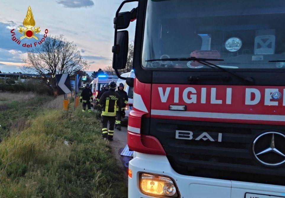
	I mezzi di soccorso sul luogo della tragedia


