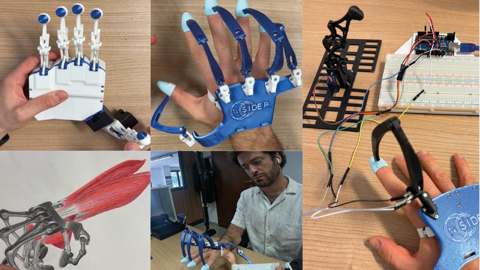 Divisione robotica S.I.DE.P per la teleoperazione fina