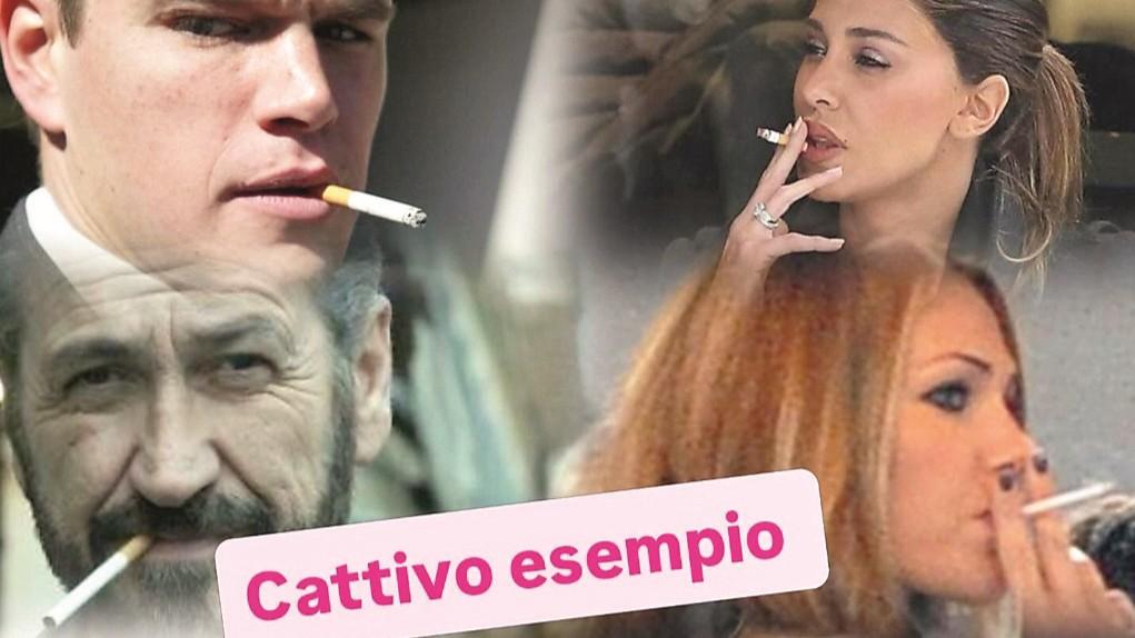 Il fumo torna di moda in tv e sui social con vip e influencer, Bassetti: «Un pessimo esempio»