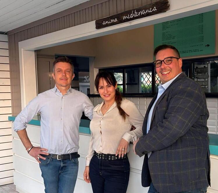 Da sinistra: Umberto Olivieri, Elisa Meconi e Alessandro Servetto