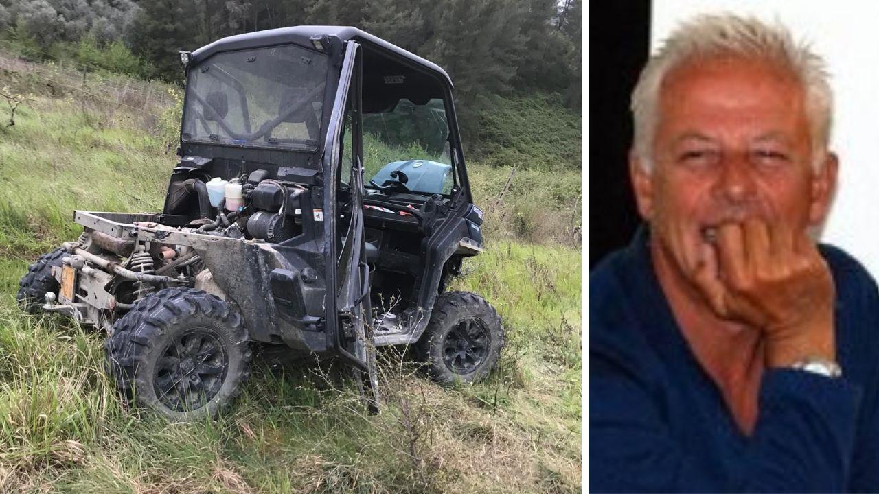 L'imprenditore e il mezzo distrutto