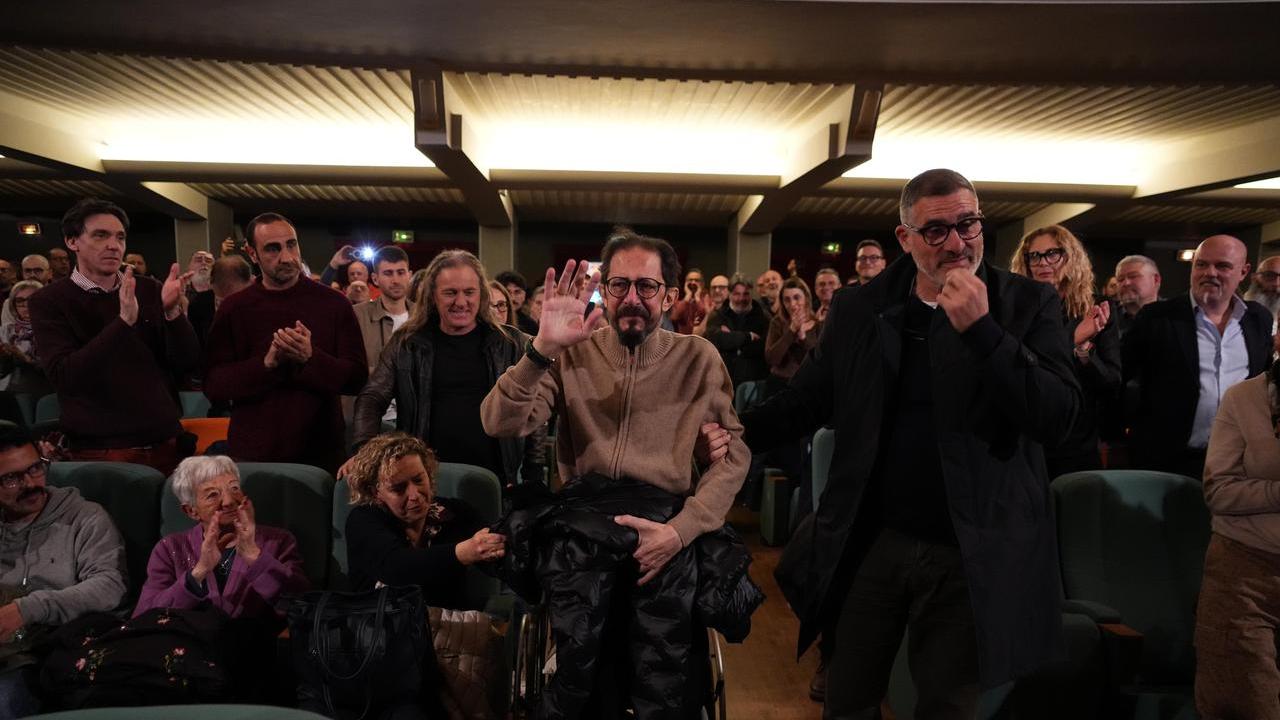 Igor Protti ai 4 Mori durante la presentazione del film a lui dedicato (foto Stick)
