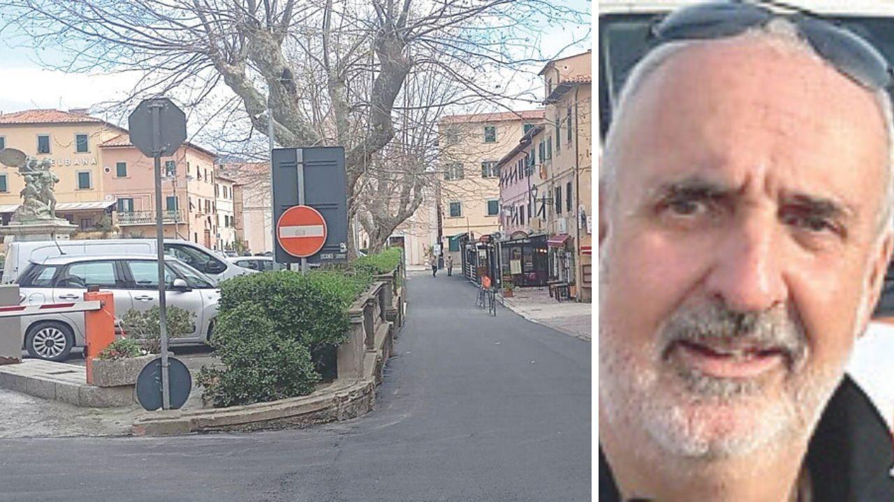 L’episodio è accaduto martedì in un bar di Portoferraio (foto d'archivio), a dx Renzo Mazzei