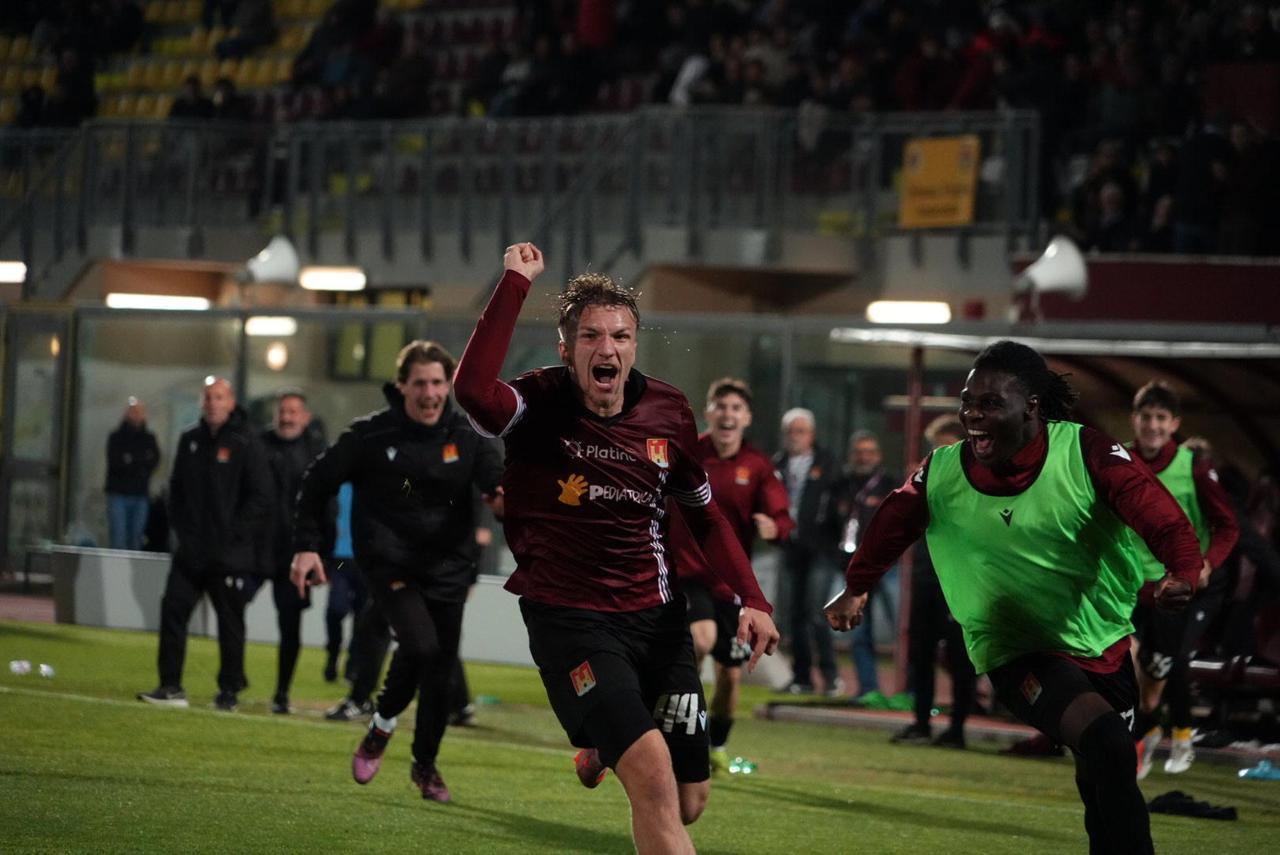 
	L'esultanza di Bonassi per il gol

