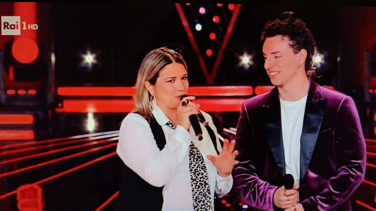 
	Veronica Mancini e Riccardo Guglielmi sul palco di The Voice

