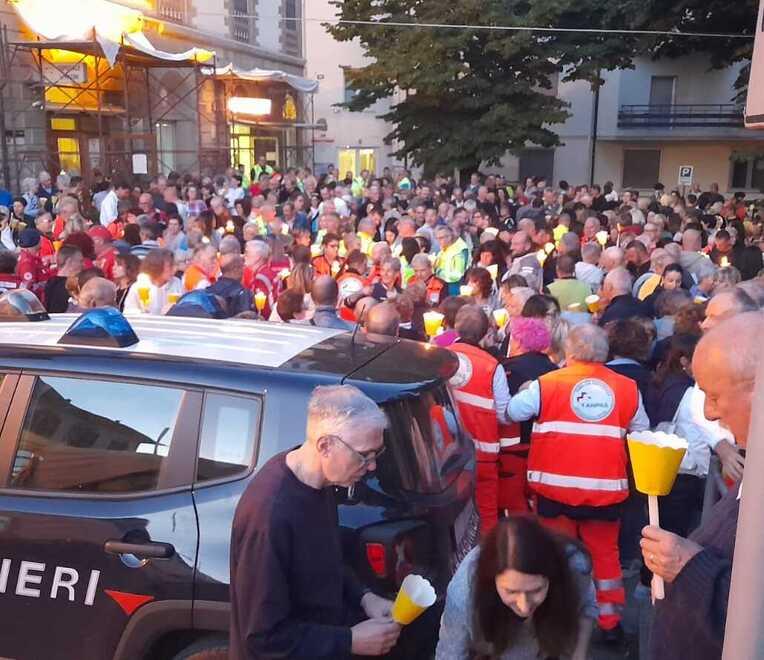 
	La fiaccolata dello scorso anno in difesa dell&rsquo;ospedale Pacini

