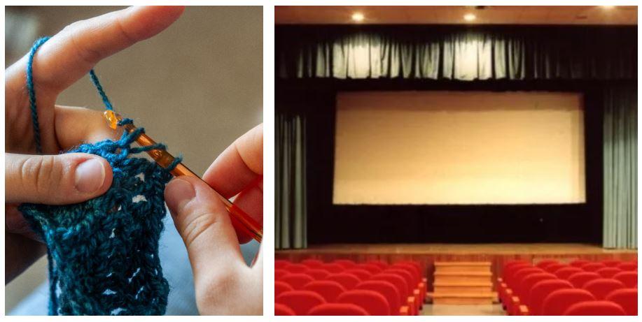 Al cinema per guardare un film e lavorare a l’uncinetto: succede a Scandiano