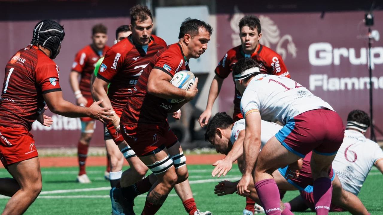 Valorugby espugna Roma: battute le Fiamme Oro, granata di nuovo in vetta