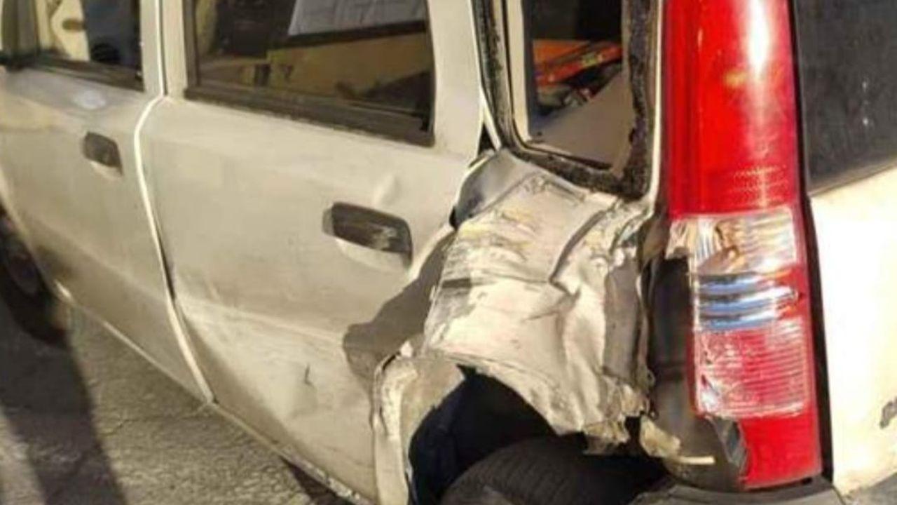 L'auto dopo l'incidente