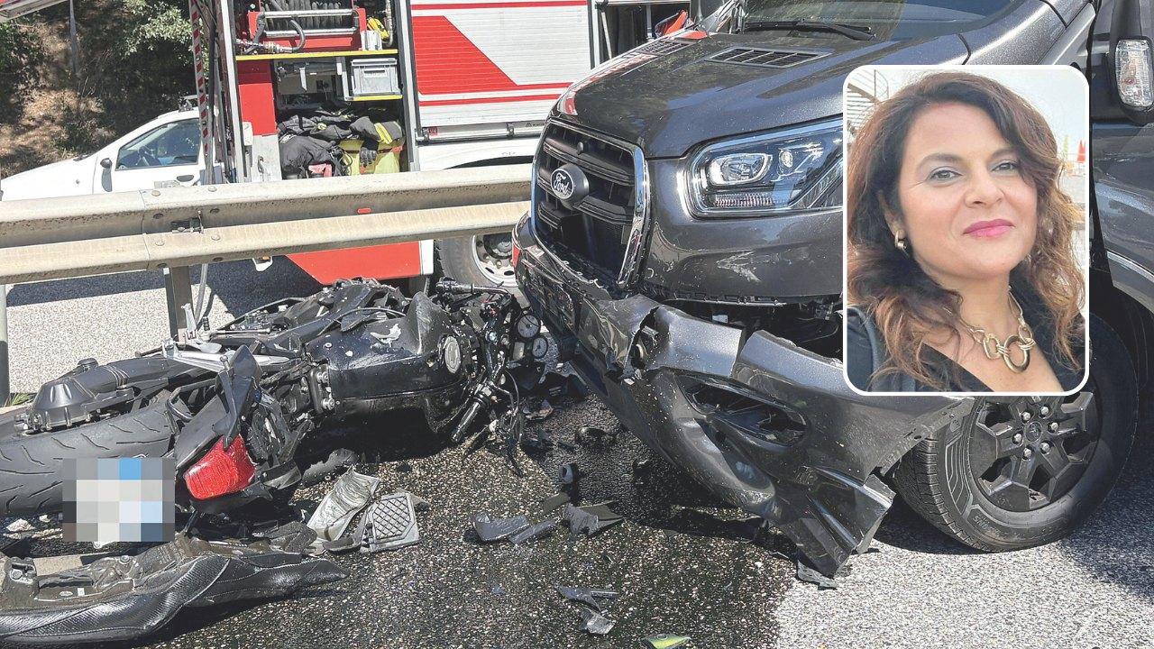 La vittima, 51 anni, e lo scontro (foto Stick)