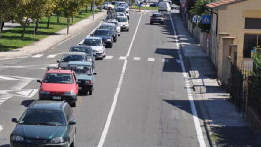 Un tratto di via Montanara, zona in cui è stato trovato il portafoglio (Foto d’archivio)